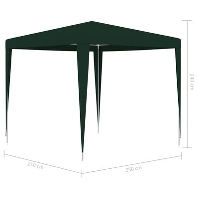 vidaXL festtelt 2,5x2,5 m 90 g/m² grøn