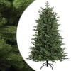 vidaXL Kunstigt Hinged Juletr&aelig; 120 cm PVC og metal Gr&oslash;n