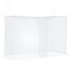 vidaXL Myggenet til seng 3 stk. 156 mesh Hvid 220 x 100 x 150 cm