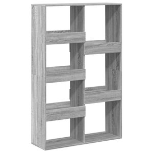 vidaXL bogreol 100x33x155,5 cm konstrueret tr&aelig; gr&aring; sonoma-eg