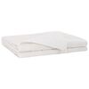 vidaXL V&aelig;gtet t&aelig;ppe Hvid 220 x 235 cm 15 kg 100% Bomuld 205T