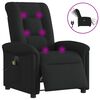 vidaXL eldrevet massagestol stof sort