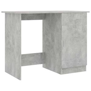 vidaXL skrivebord 100x50x76 cm konstrueret tr&aelig; betongr&aring;