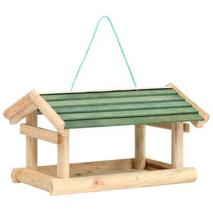 vidaXL foderhus til fugle 35x29,5x21 cm massivt tr&aelig;