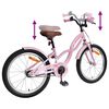 vidaXL B&oslash;rnecykel 18 tommer til 5-7 &aring;r gammel Lys pink