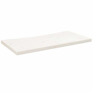 vidaXL skrivebordsplade 80x40x2,5 cm massivt fyrretr&aelig; hvid