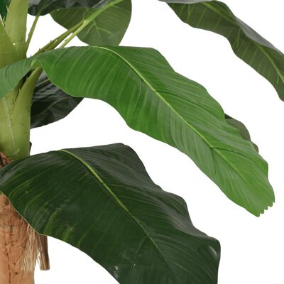 vidaXL kunstigt banantræ 9 blade 120 cm grøn