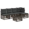 vidaXL Havesofa S&aelig;t 6 stk. Gr&aring; polyrattan