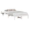 vidaXL Sengestel Hvid 135 x 190 cm Massiv fyrretr&aelig;