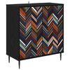 vidaXL Sideboard OMMEN Sort eg 69 x 33 x 76 cm Konstrueret tr&aelig;
