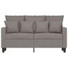 vidaXL 2-personers sofa 120 cm stof gr&aring;brun