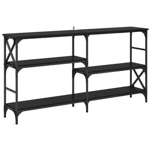 vidaXL Konsolbord Sort eg 150 x 29 x 76,5 cm Konstrueret tr&aelig;