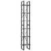 vidaXL bogreol med 6 hylder 40x30x210 cm konstrueret tr&aelig; betongr&aring;