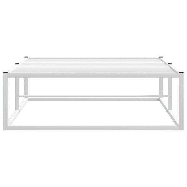 vidaXL sengeramme uden madras 100x200 cm metal hvid