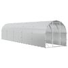 vidaXL Kyllingehus S&oslash;lv 1000 x 200 x 200 cm Galvaniseret st&aring;l