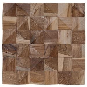 vidaXL V&aelig;gpanel 11 stk. Naturfarvet 30 x 30 x 2 cm