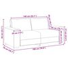 vidaXL Sofa Hvid 180 x 78 x 84 cm Stof