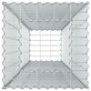 vidaXL Gabion h&oslash;jbed S&oslash;lv 50 x 50 x 150 cm Galvaniseret st&aring;l