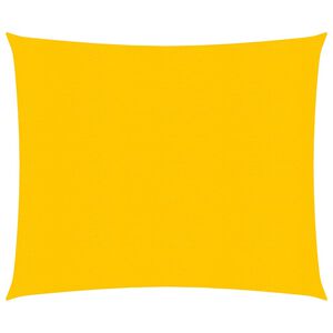 vidaXL solsejl 5x5 m 160 g/m&sup2; firkantet HDPE gul