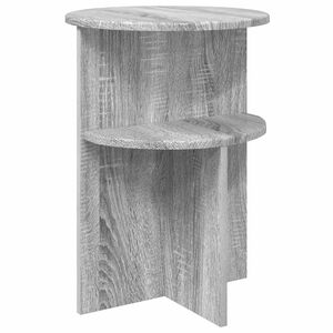 vidaXL Sidebord Gr&aring; sonoma-eg &Oslash; 39,5 x 55 cm Konstrueret tr&aelig;