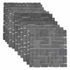 vidaXL Mosaik Fliser Gr&aring; 30 x 30 cm Marmor