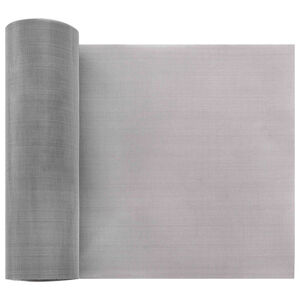 vidaXL Netsk&aelig;rm 20 x 500 cm 60 Mesh Rustfrit st&aring;l 201 S&oslash;lv