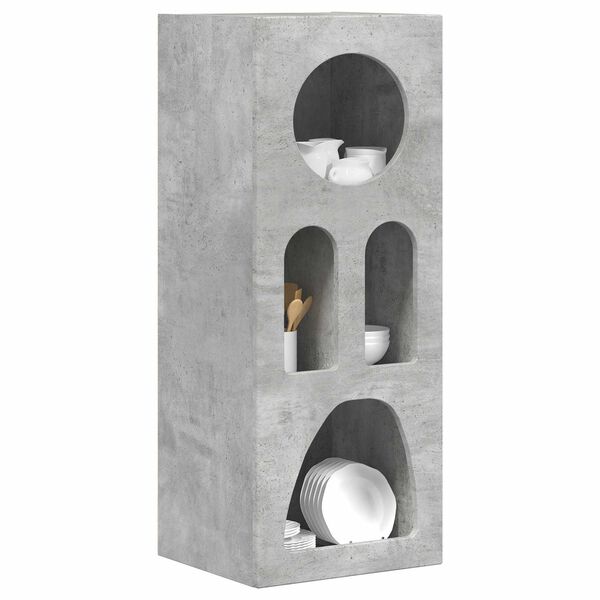 vidaXL Sideboard Beton Gr&aring; 40 x 35 x 100.5 cm Konstrueret tr&aelig;