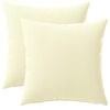 vidaXL Pudebetr&aelig;k 2 pcs HEERLEN Cremefarvet 30 x 30 cm Polyester