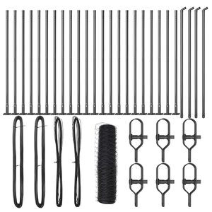 vidaXL Hegnsp&aelig;l Gr&aring; 50 x 1 m (36 mm net) St&aring;l og PVC