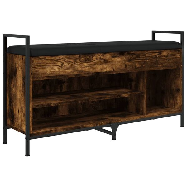 vidaXL skob&aelig;nk 105,5x32x57,5 cm konstrueret tr&aelig; r&oslash;get egetr&aelig;sfarve