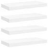 vidaXL sv&aelig;vehylder 4 stk. 50x23,5x3,8 cm MDF hvid