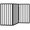 vidaXL hundel&aring;ge 3 paneler 150 cm foldbar poppeltr&aelig; sort