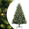 vidaXL Kunstig Hengende Juletr&aelig; 300 LEDs Gr&oslash;n 210 cm PVC og PE