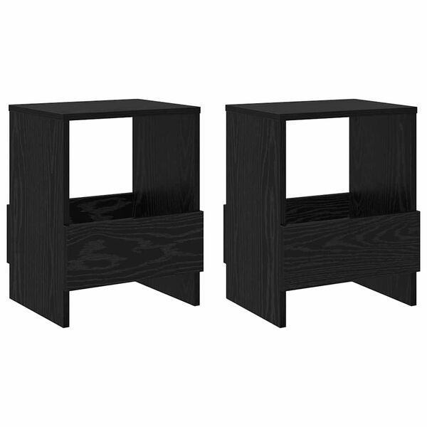 vidaXL Magasin Rack 2 pcs Sort eg 35 x 30 x 45 cm