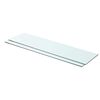 vidaXL hylder 2 stk. glaspanel 80 x 20 cm klar