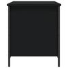 vidaXL opbevaringsb&aelig;nk 80x42,5x50 cm konstrueret tr&aelig; sort
