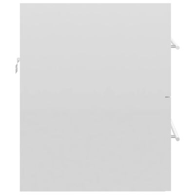 vidaXL vaskeskab 60x38,5x48 cm spånplade hvid højglans