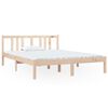vidaXL sengeramme 140x190 cm massivt fyrretr&aelig;