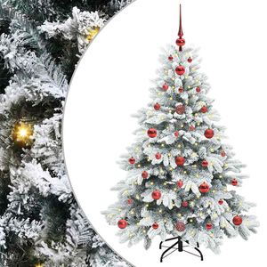 vidaXL Kunstigt juletr&aelig; med 150 LED'er Hvid 120 cm PE og PVC