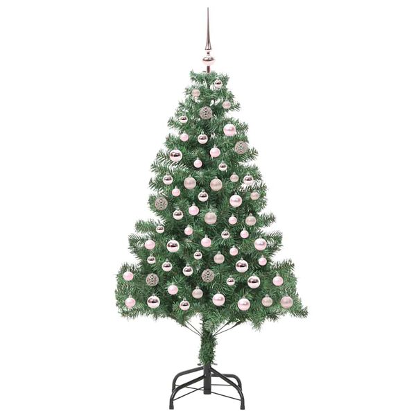 vidaXL Juletr&aelig; med 300 LED'er med stativ Gr&oslash;n 180 cm PVC