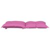 vidaXL stolehynder med lav ryg 4 stk. 100x50x7 cm stof pink
