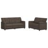 vidaXL Sofa S&aelig;t 2 pcs Gr&aring; Kunstl&aelig;der