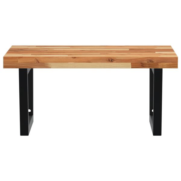 vidaXL v&aelig;gh&aelig;ngt badev&aelig;relseshylde st&aring;l og massivt akacietr&aelig;