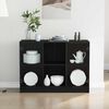 vidaXL Sideboard Sort eg 100 x 37 x 75,5 cm