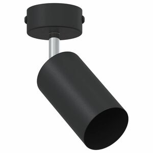 vidaXL Loftsspot med spotlights Sort 6 x 6 x 16 cm Metal