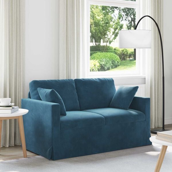 vidaXL Sofa Bl&aring; Samlede dimensioner: 138 x 78 x 80 cm (B x D x H)