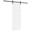 vidaXL Skyded&oslash;r 78 x 211 cm Konstrueret tr&aelig; Hvid og sort