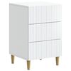 vidaXL Natskab med skuffe Hvid 43 x 41 x 66,5 cm Konstrueret tr&aelig;