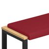 vidaXL B&aelig;nkpude Kunstl&aelig;der Vinr&oslash;d Dybde 35 cm