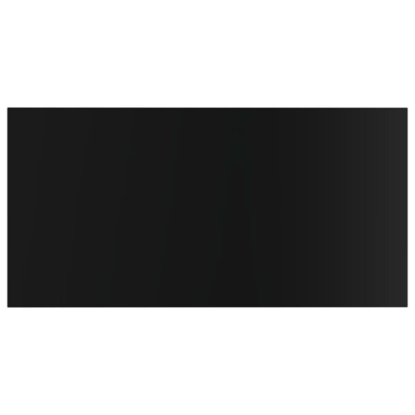 vidaXL boghylder 8 stk. 40x20x1,5 cm konstrueret tr&aelig; sort h&oslash;jglans